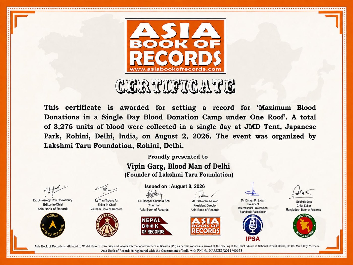 Asia Book of Records